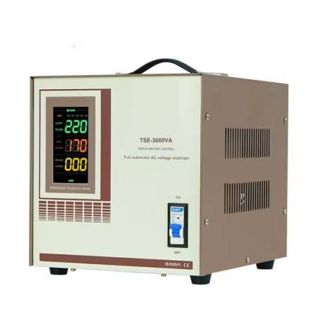 Single Phase Voltage Regulator Stabilizer SVC 3/5/10kVA Servo Motor Power Potable